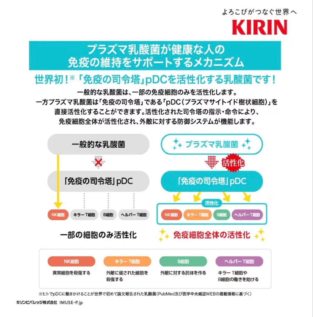 【120本】おいしい免疫ケア　100ml入　プラズマ乳酸菌　ヨーグルトテイスト