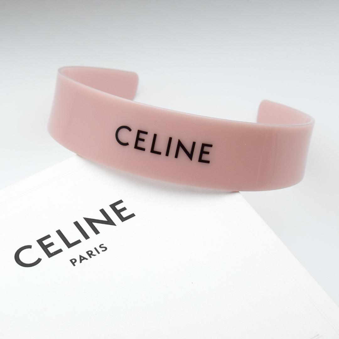 ＊未使用＊セリーヌ　Celine　モノクローム　カチューシャ　ピンク　レディース