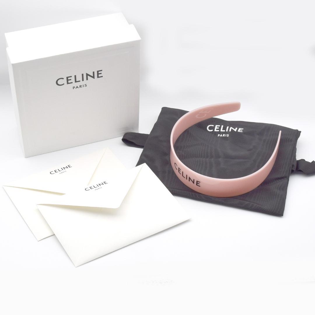＊未使用＊セリーヌ　Celine　モノクローム　カチューシャ　ピンク　レディース