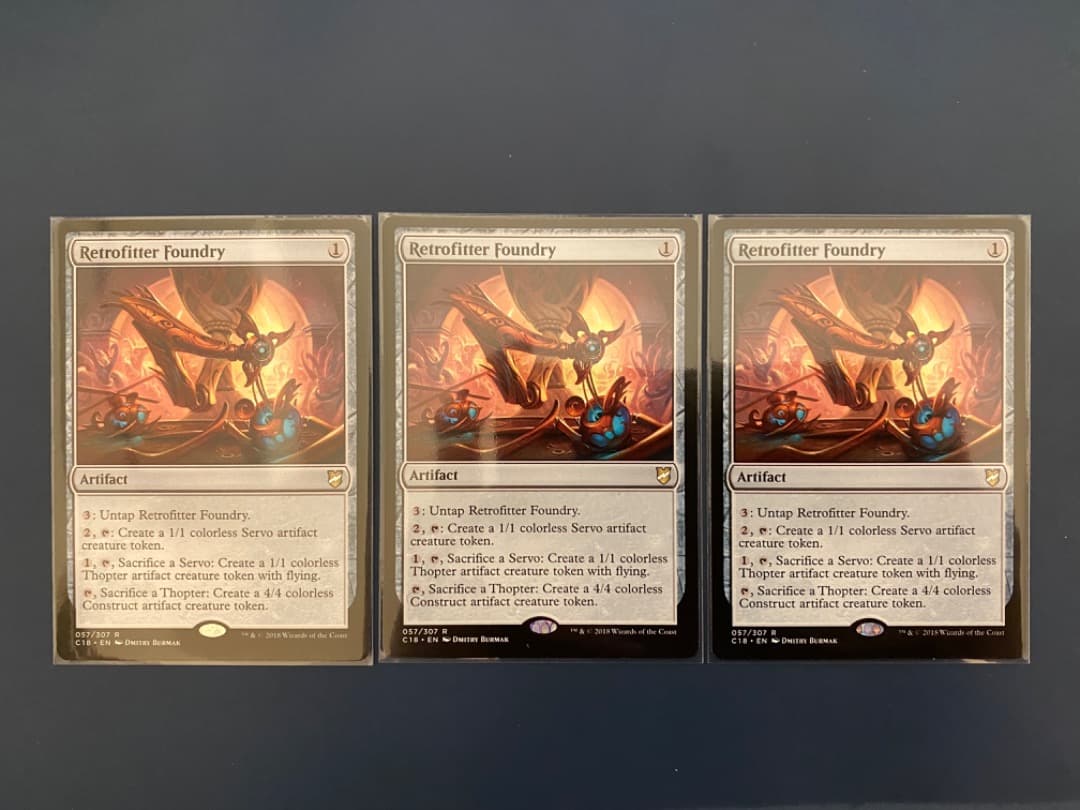 【MTG】改良式鋳造所/Retrofitter Foundry 3枚セット