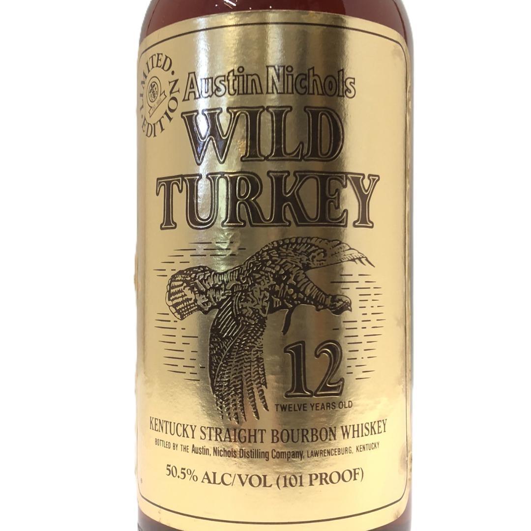 オールドボトル ワイルドターキー12年 ゴールドラベル バーボンウイスキー（R）