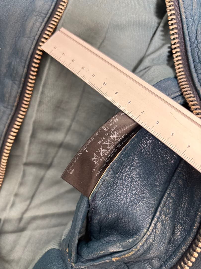 JUN HASHIMOTOターコイズシングルレザージャケット桜井さん