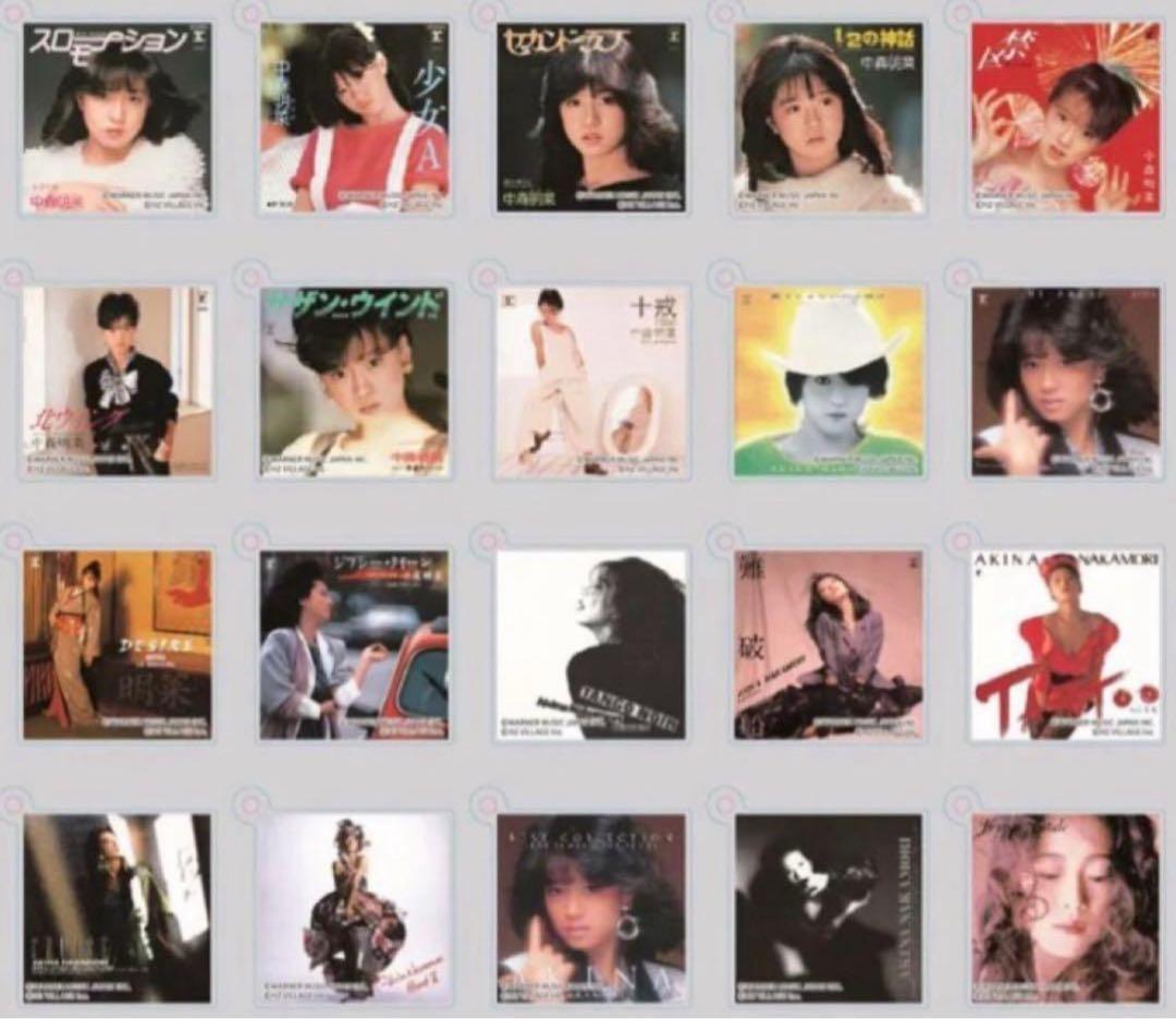 中森明菜 ジャケットアクリルキーホルダー 写真展 コンプリートセット BOX
