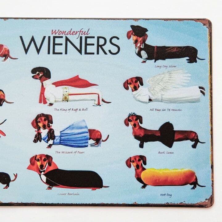 デザイン看板 A4】ダックスフント 犬c★ポスター絵かわいい雑貨ダックスフンド