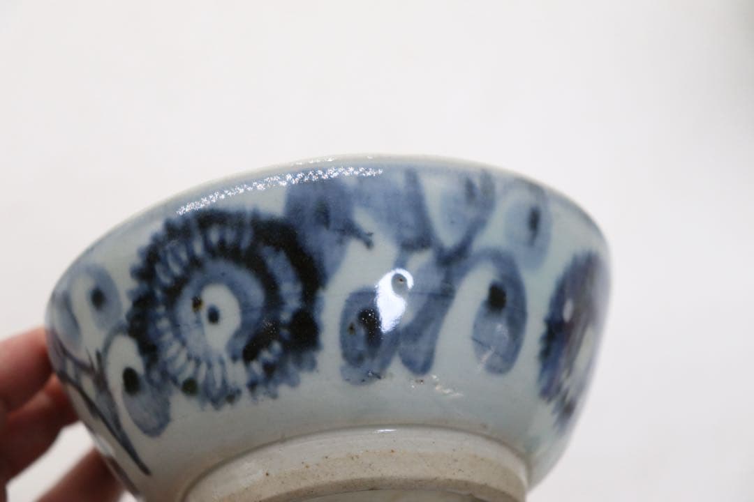 中国　明時代　染付お碗2点　アンティーク　送料込み250827-2