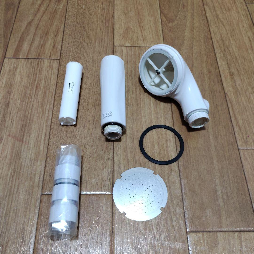塩素除去シャワーヘッド 日本製 美品 未使用カートリッジ3本付