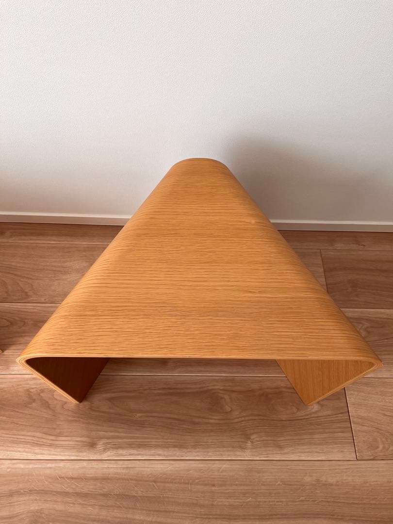 無印良品　重なるテーブルベンチ　大小　オーク材　MUJI