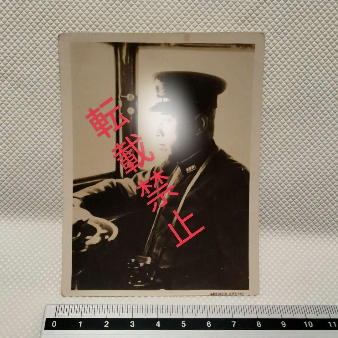 3058 海軍元帥/大将 山本五十六青 戦時白黒写真 昭和レトロ 超レア希少