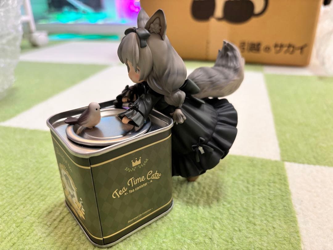 RIBOSE ティータイムキャッツ　リー・ハウ　フィギュア