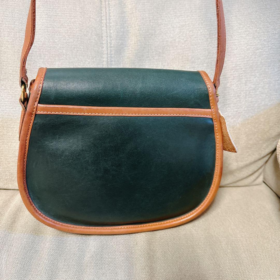 美品!超レア品 オールドコーチ ショルダーバッグ 深緑 OLD COACH