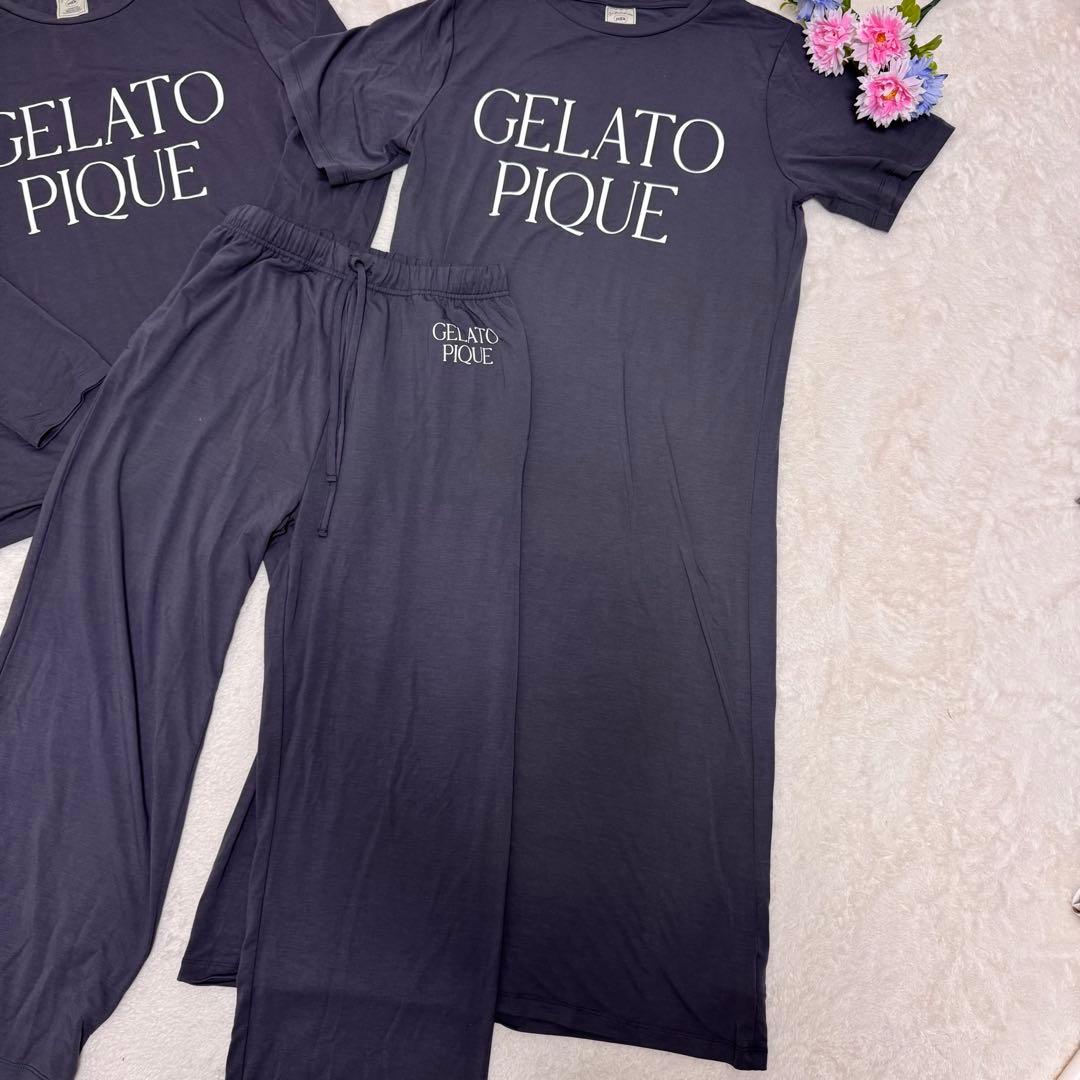 【ジェラピケ】2025年 ルームウェア 3点set ダークグレー