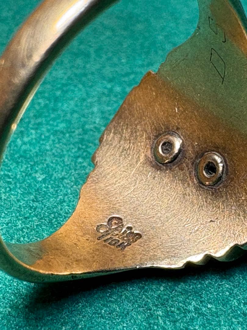 1952年 ヴィンテージ 10k 10金 カレッジリング Spies USA