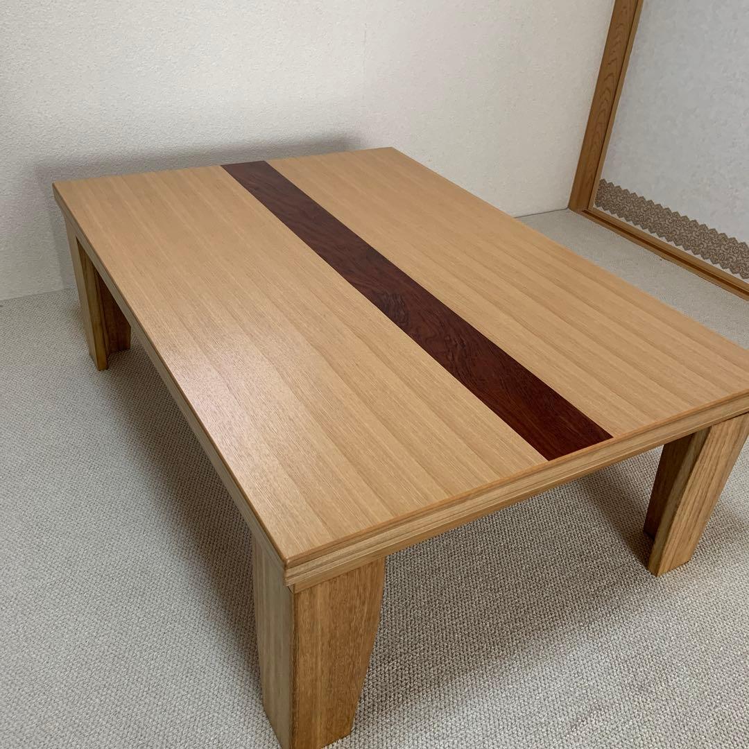 木製こたつテーブル•折りたたみ•折足テーブル•美品•お値下げ