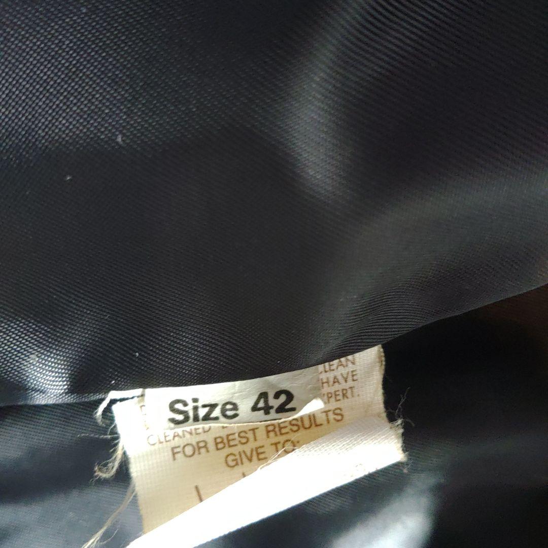 schott ブラックレザーシングルライダースジャケット 42