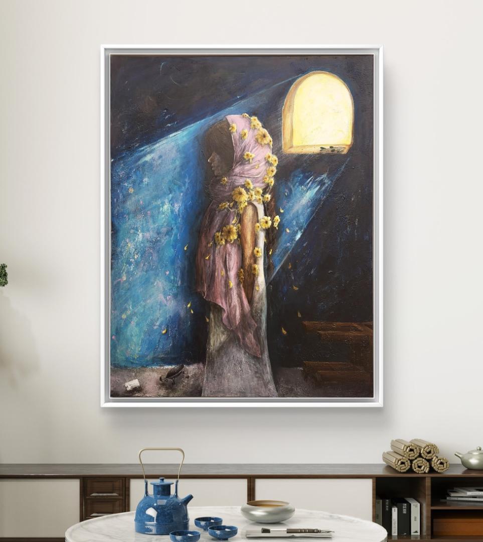 戦場に在る静寂の時 / モダン画 145×112㎝ キャンバス F80 原画限り