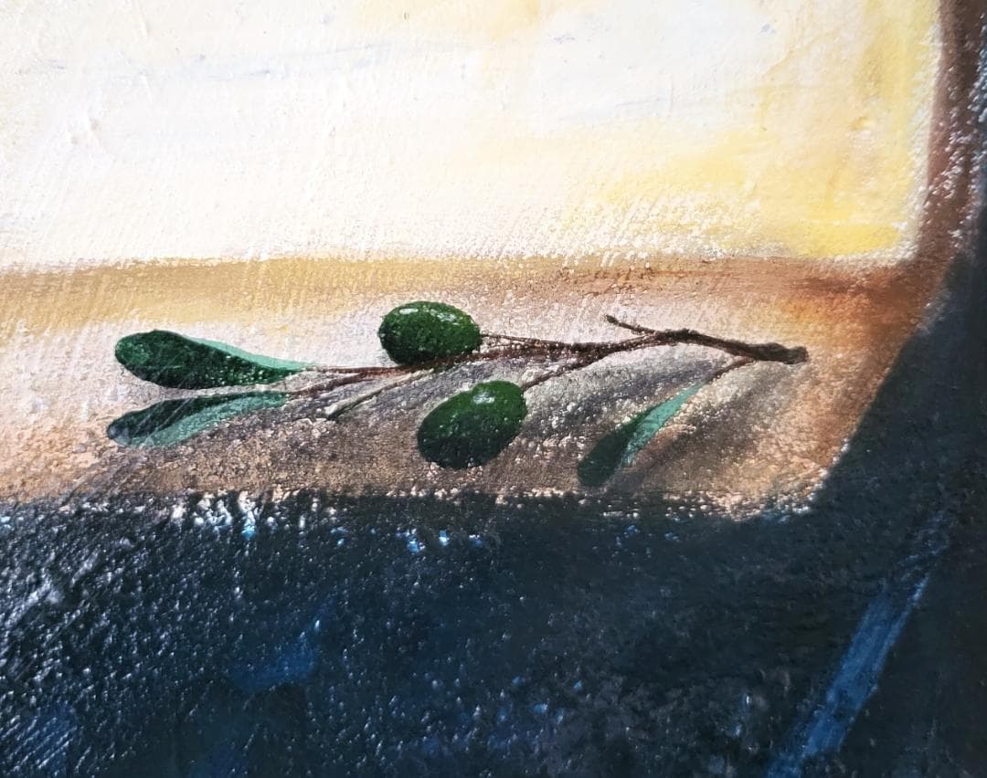 戦場に在る静寂の時 / モダン画 145×112㎝ キャンバス F80 原画限り