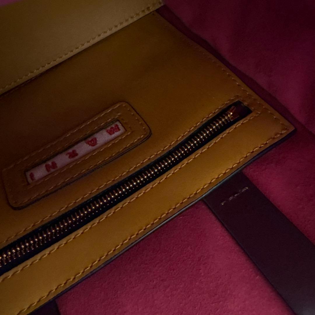 MARNI イエロークリーム ショルダーバッグ