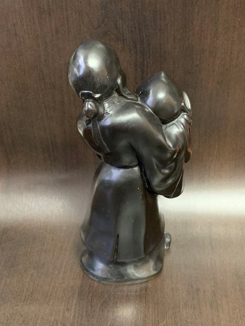 《美品レア》《送料無料》⭐︎桃仙人像　不老長寿　魔除け　縁起物　アンティーク　♪⭐︎