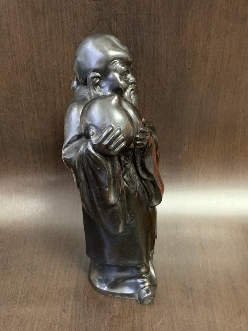 《美品レア》《送料無料》⭐︎桃仙人像　不老長寿　魔除け　縁起物　アンティーク　♪⭐︎