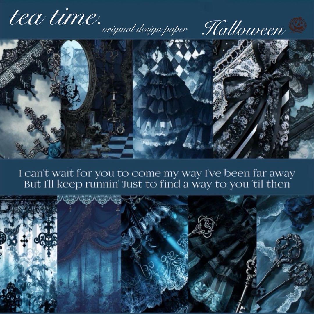 ◇tea time◇両面デザインペーパー５種１０枚セット◇