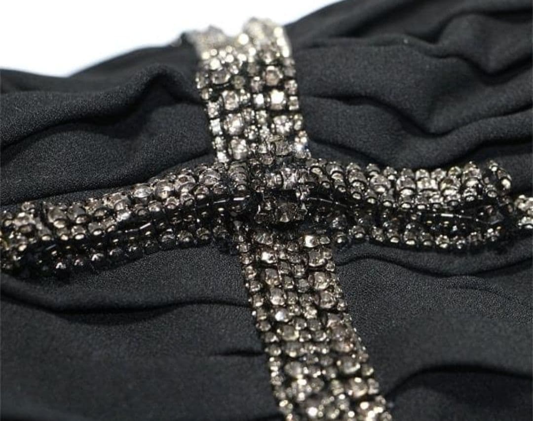 SELFPORTRAITブラック ベア ロングドレスUK4