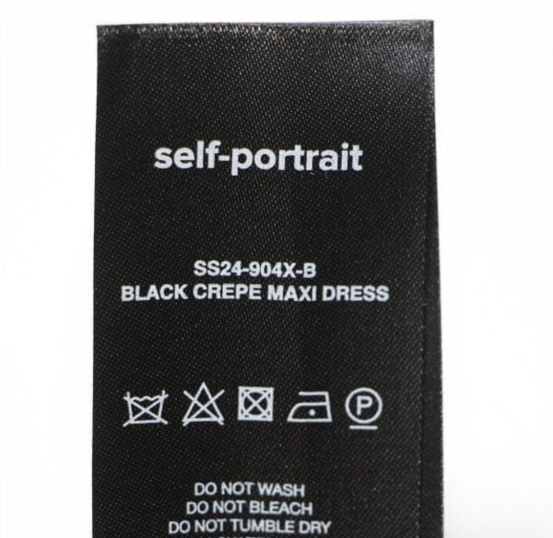 SELFPORTRAITブラック ベア ロングドレスUK4