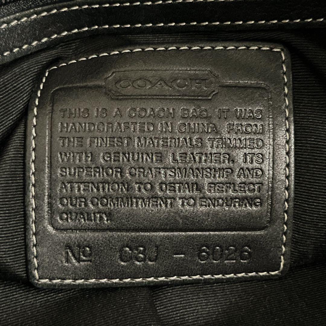 コーチ　ワンショルダーバッグ　ハーフムーン　ミニシグネチャー　キャンバス　y2k