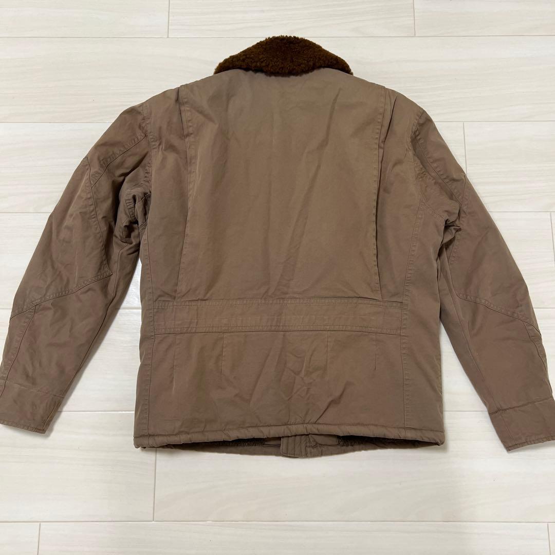 ダブルアールエルRRLボア襟 ブラウンジャケット