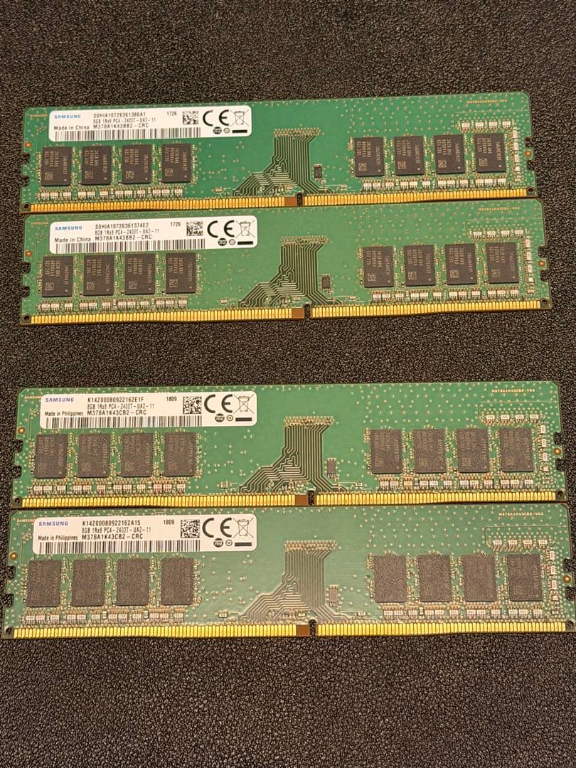 【パン】Samsung DDR4メモリ　18枚セット