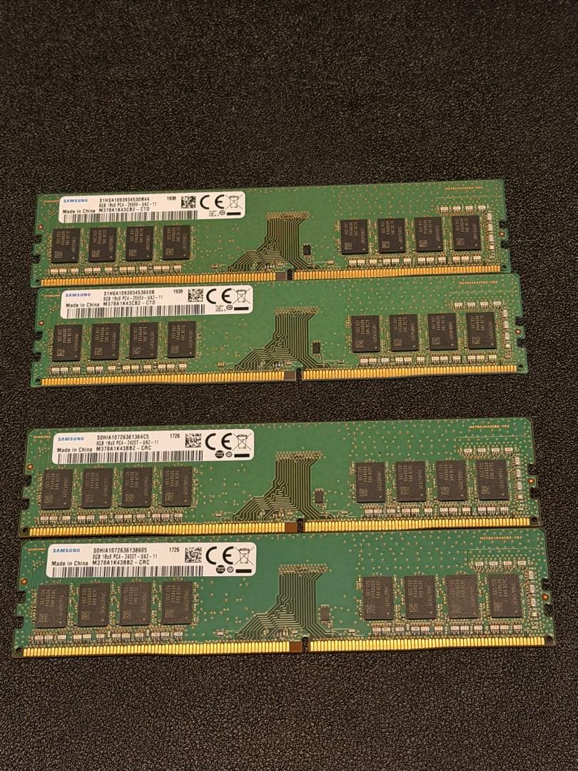 【パン】Samsung DDR4メモリ　18枚セット