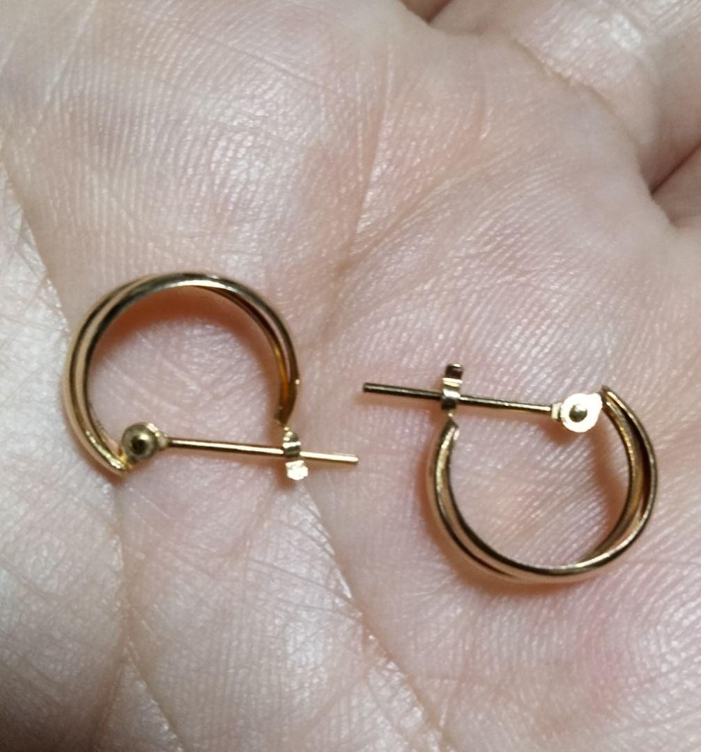 K18 K10 フープピアス