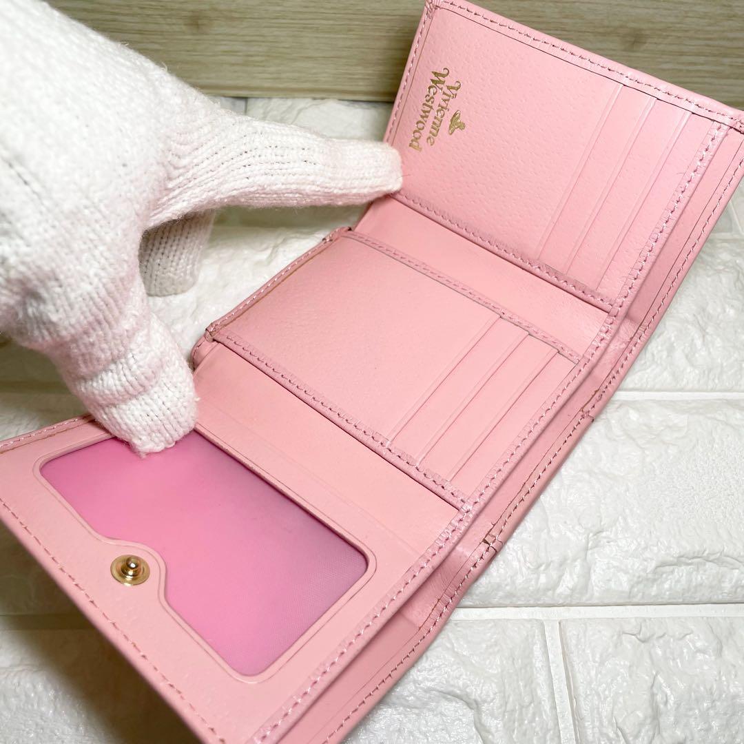 【新品・未使用】Vivienne Westwood 三つ折り財布　ピンク