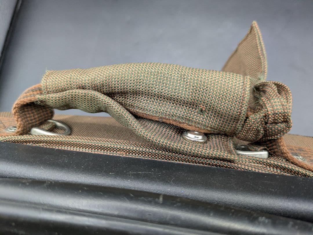 HERMES エールライン キャリーケース スーツケース ブラウン