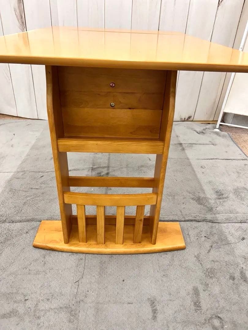 片バタ式ダイニングセット（テーブル・回転チェア×2・ベンチ）