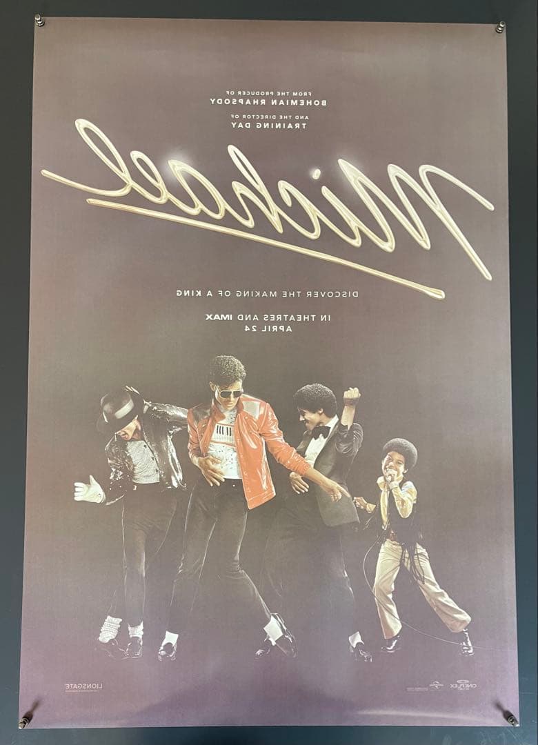 *枚数限定*映画館用両面印刷ポスターUS版:マイケル Michael