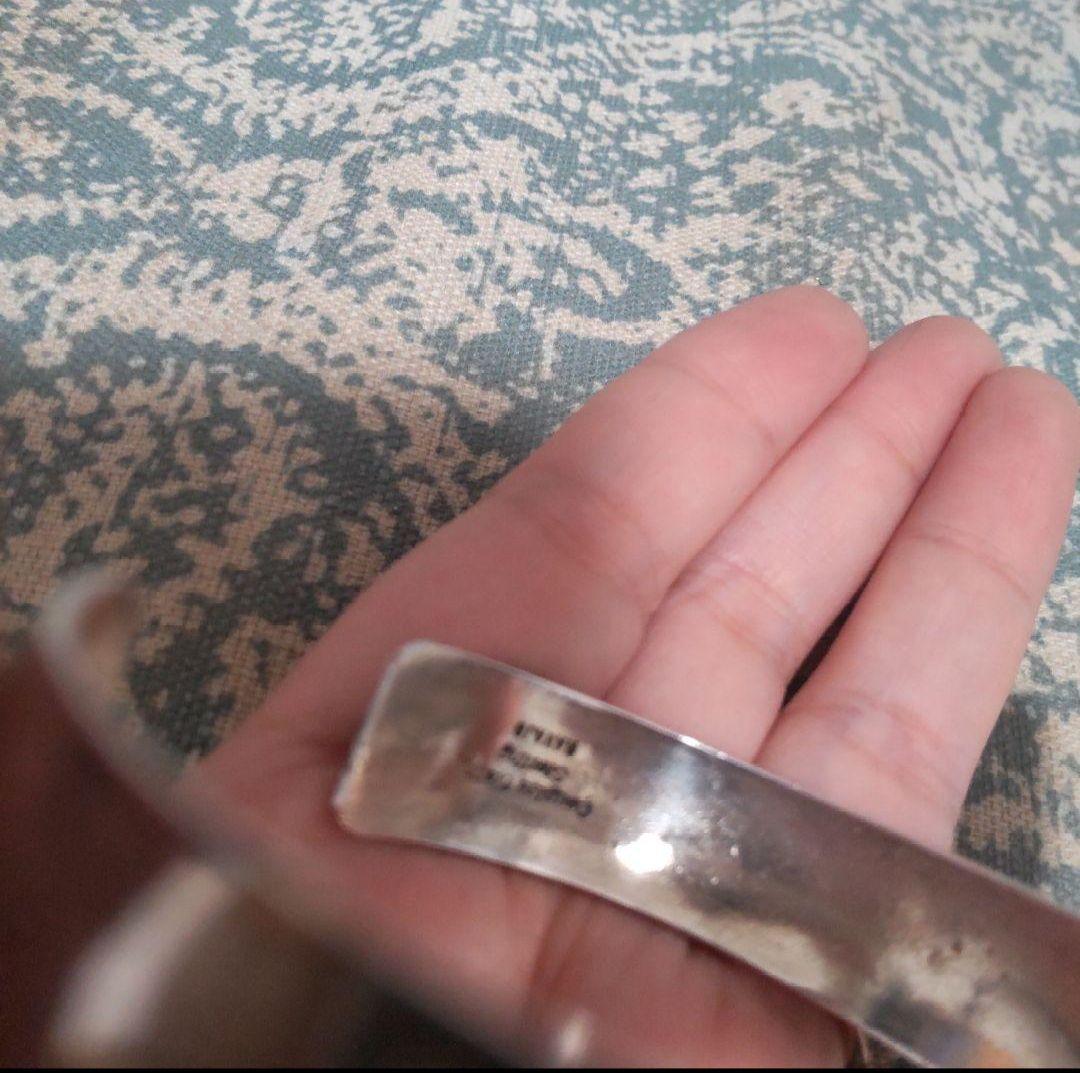 ナバホ族　シルバー バングル ダグラス　エッツィー　925