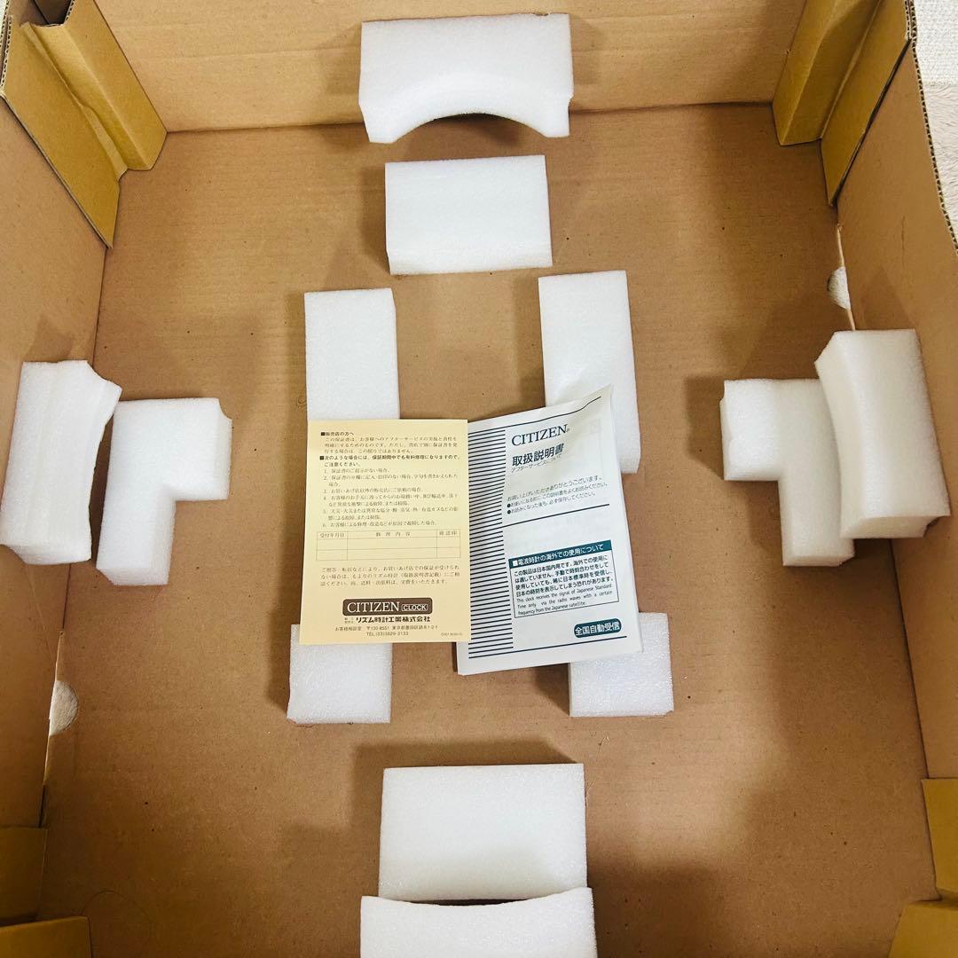 未使用品 シチズン エンジェルキス 電波掛け時計 6曲メロディ入り 4MN404