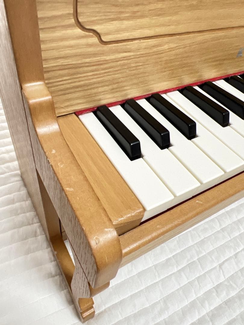 美品★KAWAI☆アップライト ミニピアノ ナチュラル おもちゃピアノ