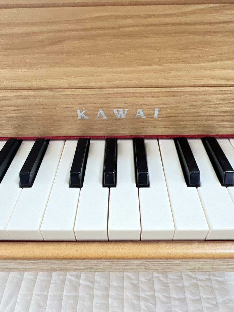 美品★KAWAI☆アップライト ミニピアノ ナチュラル おもちゃピアノ