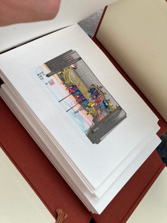 東海道五十三次　ミニチュアコレクション　版画　フィギュア　原価35000円