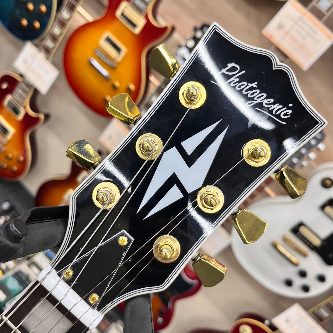【10772】 新品 photogenic ブラック レスポールカスタムタイプ