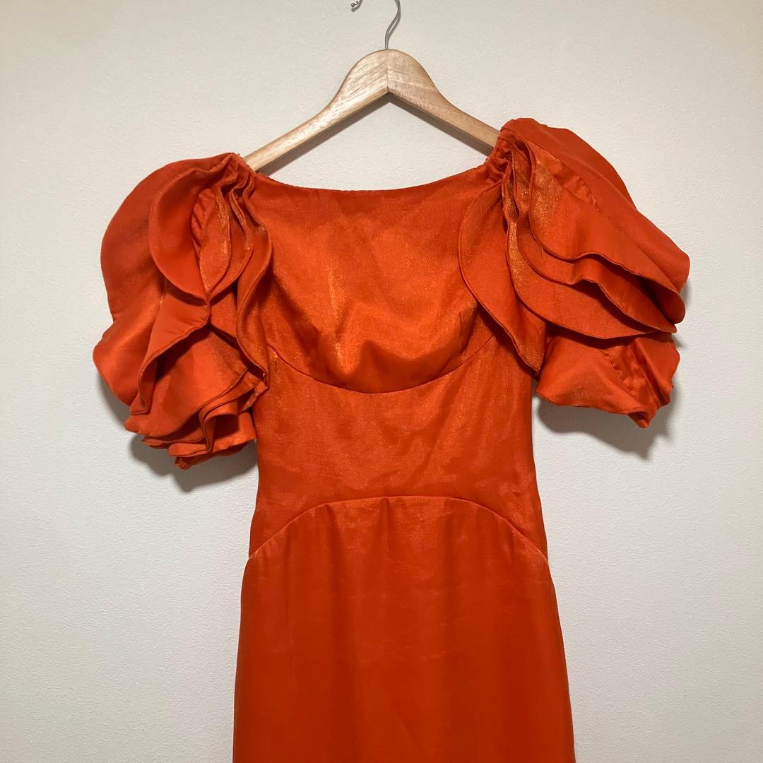 THE URBAN BLANCHE アーバンブランシュ カラードレス　オレンジ