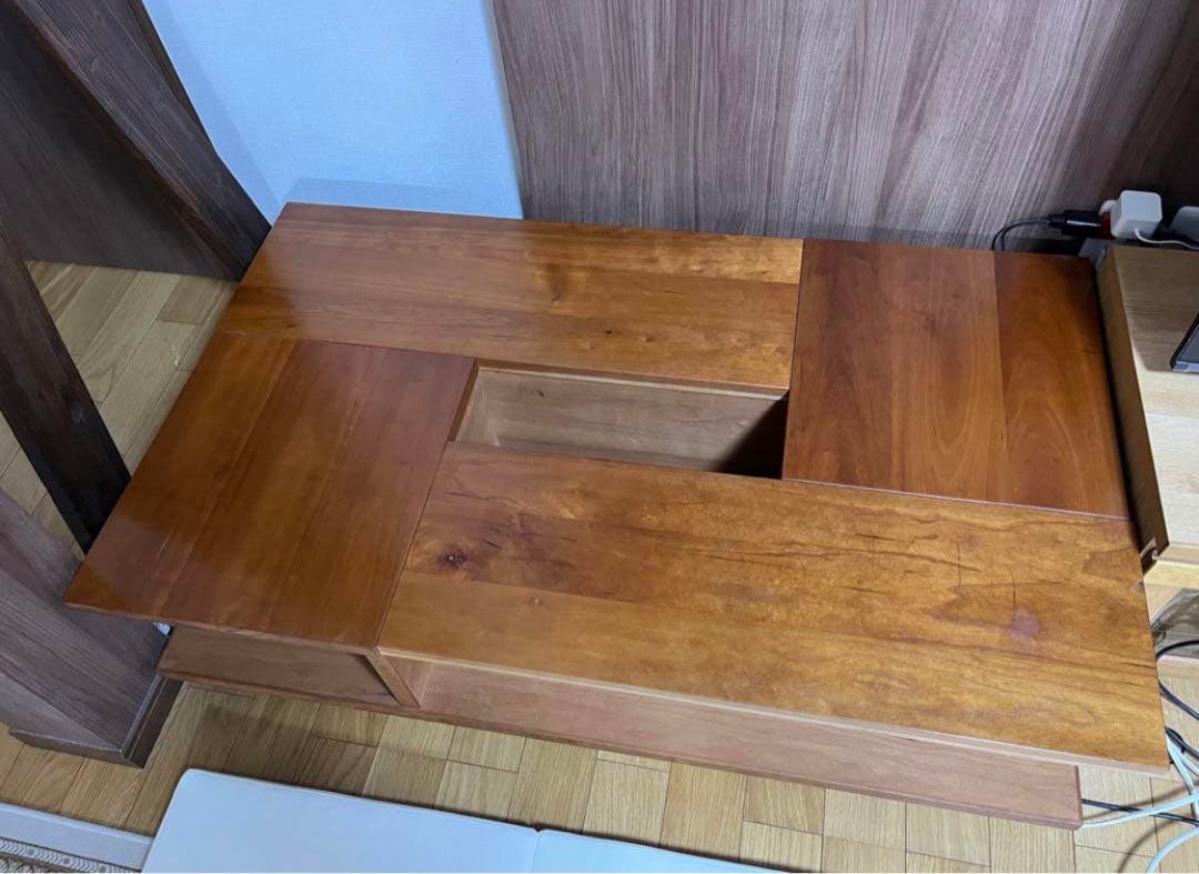 森宣雄デザイン　ウォールナット無垢　　センターテーブル　ローテーブル　送料込