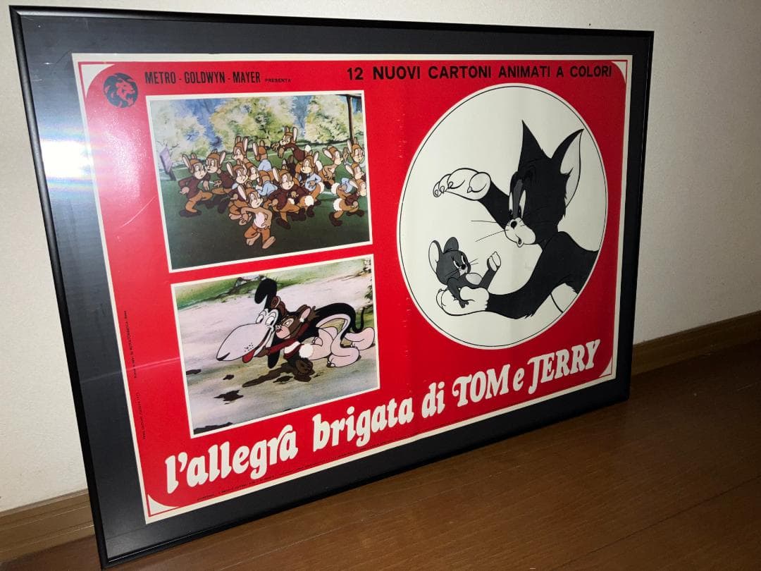 イタリア版★ビンテージ！「トムとジェリー」「Tom and Jerry」ポスター