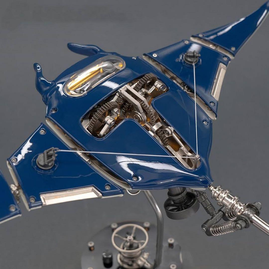 【正規品】スチームパンク メカニカルマンタ 金属ギア可動 組み立て不要