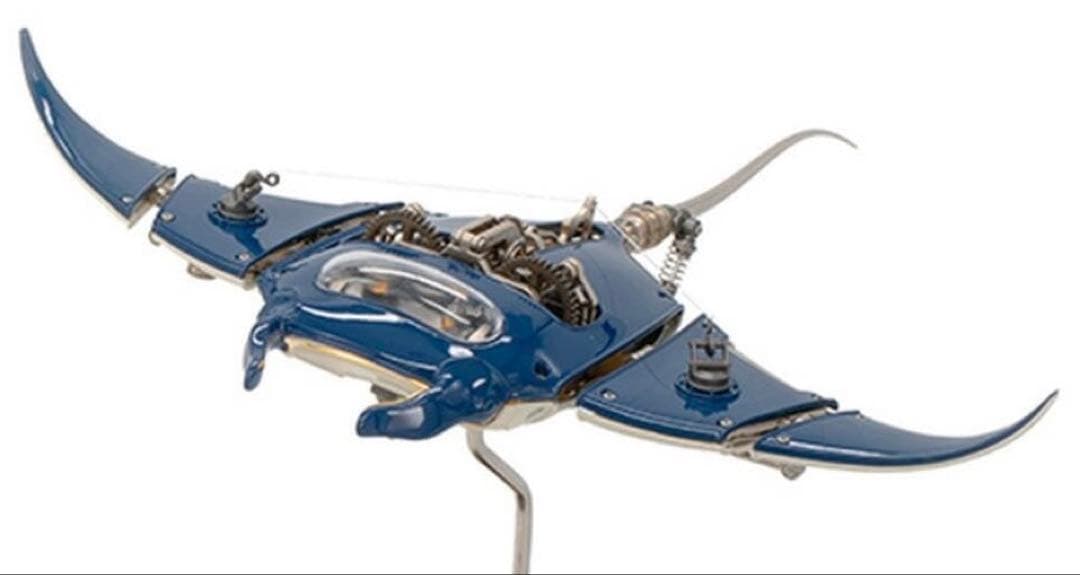 【正規品】スチームパンク メカニカルマンタ 金属ギア可動 組み立て不要