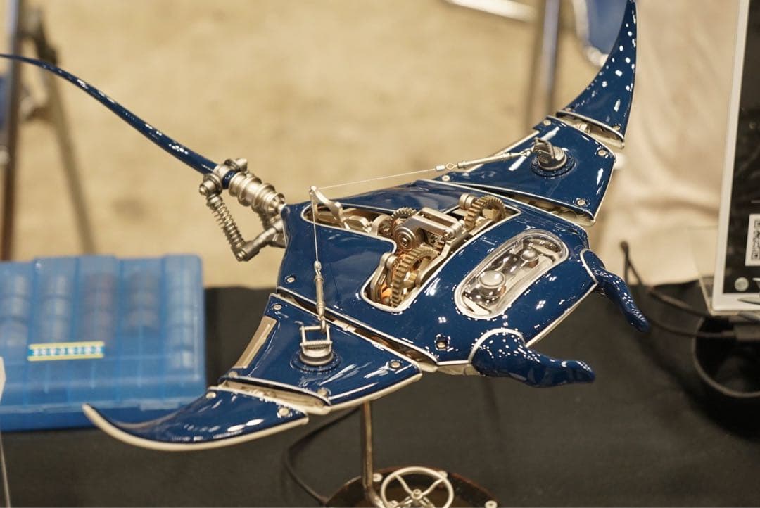 【正規品】スチームパンク メカニカルマンタ 金属ギア可動 組み立て不要