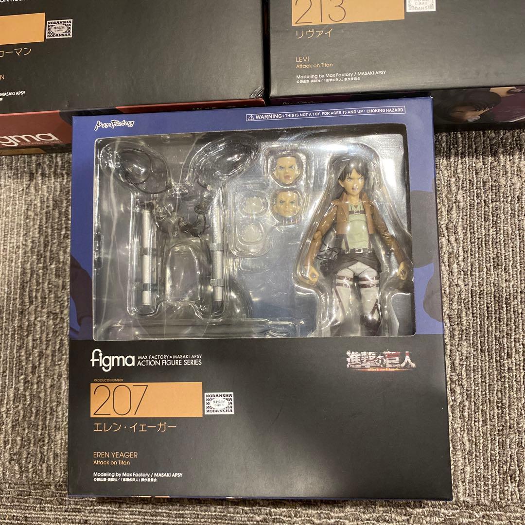 進撃の巨人 figma フィギュア エレン・イェーガー リヴァイ 兵長 ミカサ