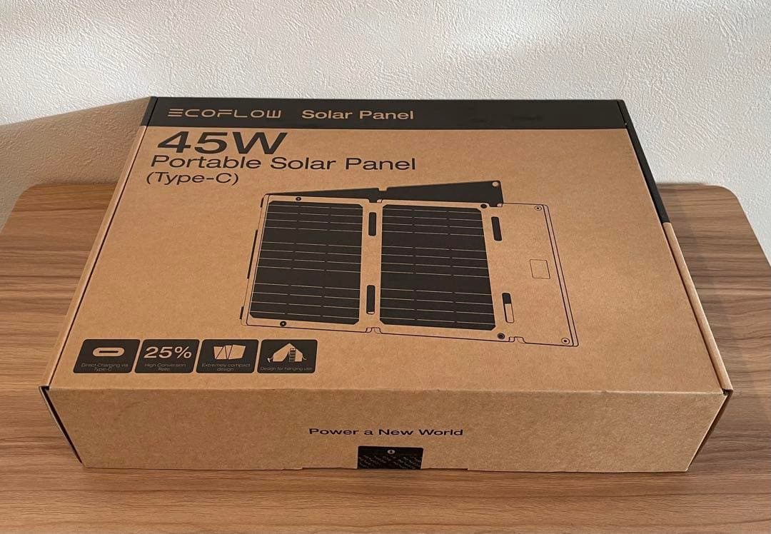 EcoFlow 45Wソーラーパネル（Type-c充電対応）新品未使用