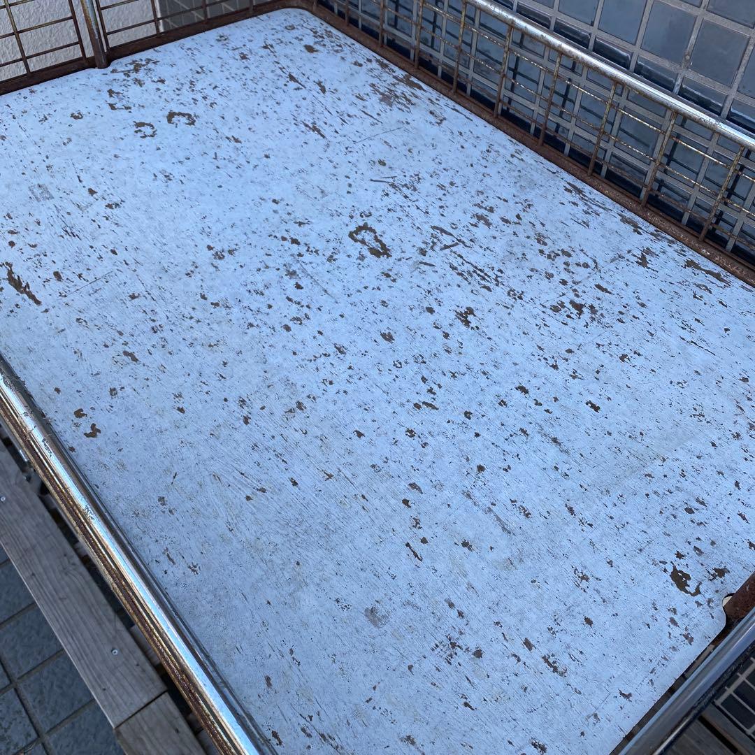 昭和レトロ 業務用折りたたみワゴン 店舗什器 インダストリアル